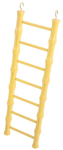 NUOBESTY Bird Ladder Toy Bird Ladder Cage Hanging Accessory for Parakeets Cockatiels and Lovebirds Hamster Climbing Step Safe Smooth Material for Climbing Jumping and Play