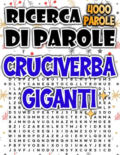 Cruciverba Giganti: 4000 Puzzle Caratteri Grandi per Ore di Divertimento