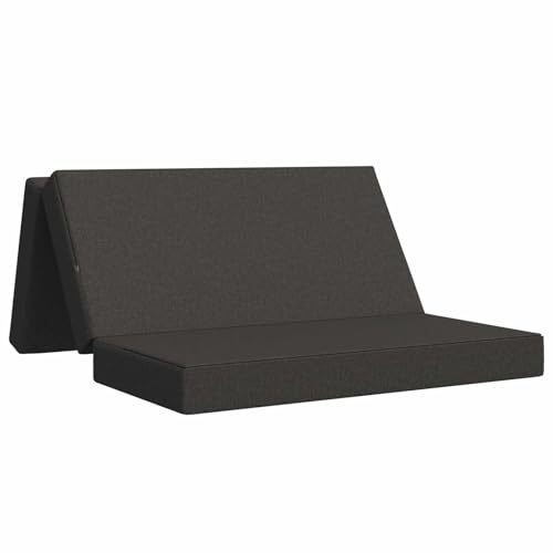 vidaXL Fällbar Soffbed 140 x 67 x 45 cm Mörkgrå