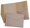 Hochzeit DIY Pocketfold Einladungskarten blanko mit Umschlägen - 50 Stück, Größe B6 - Kraftpapier Karten, Klappkarten, Kartenset zum Selbstgestalten - personalisierte Einladungen