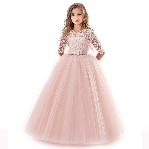 Princesa Poofy Flor niñas Vestidos cumpleaños Fiesta Cosplay Boda Desfile Fiesta Vestido