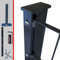Doppelstabmattenzaun Komplettset 6/5/6mm in Anthrazit RAL7016 – Stabmattenzaun Gartenzaun - Pfosten mit Abdeckleiste und Zubehör Zaunhöhe: 830 mm Zaunlänge: 22,5 m