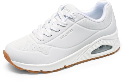 Skechers Uno Stand On Air, Scarpe da ginnastica Donna, White Durabuck, 37 EU Larga