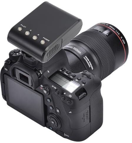 En la Cámara Flash Speedlite, Mini Linterna Digital Portátil con Montura de Zapata Caliente para Cámaras DSLR, Esclavo Digital Incorporado y Sensor de Preflash Automático, para