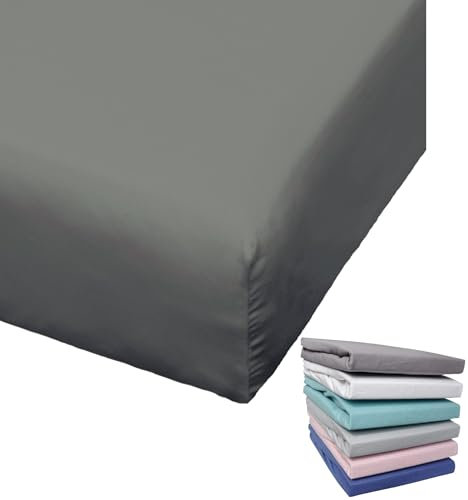 Bierbaum Biber Spannbettlaken Baumwolle 150x200 cm Weiß Grau Blau Rosa Türkis Silber Flieder Grün Taupe Rundgummi, Farbe:Graphit