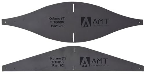 Hg hava Schneideschablone, Stanzform zum Schneiden der Isolierung für Gepresste Lüftungsbögen, 90° Winkel, Stanzschablone, Schablone zum Ausschneiden, Ø 160 mm