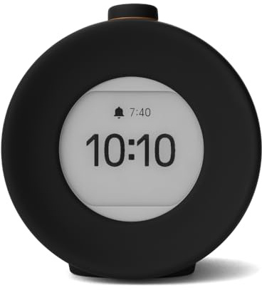 mudita Sunrise Alarm Clock E Ink Screen – „Harmony 2” Wecker Digital mit Bildschirm ohne Lichtemission, 17 Melodien, Entspannung klingt Manager - Minimalistisches Design, Lange Akkulaufzeit - Schwarz