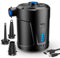 SUPPOU Electric Air Pump, 6000 mAh Airbed Pump, 4.5Kpa Camping Electric Pumps with 5 Nozzles, Inflator/Deflator USB Rechargeable Pump for Inflatables Mattress, Camping Mat and Swimming Ring