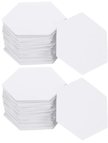 Sourcing Map 200 Count Hexagon Quilt Template, 0.5-Inch English Paper Piecing Template for Quilting, Sewing, DIY Craft