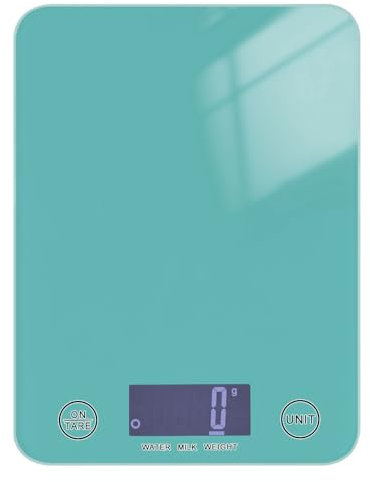 Turchese Roasting Food Scale per Viaggio 12 lbs/1 oz, 5kg/5g grammo Bilancia da cucina con 4 unità per (utente) (utente) báscula para cocina