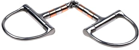 Bit di snaffle per in acciaio inossidabile, bocconcini con bocche cavallo con bocche rullo rame - bits a cavallo singolo, bit di snaffle a d -ring per forniture equestri accettazione e