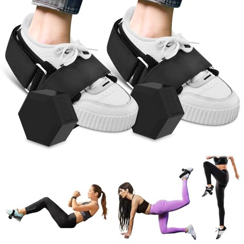 Yonderfume Dumbbell Foot Attachment, Adjustable Tibialis Strap, 2 PCS