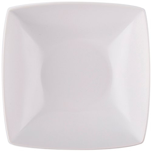 Excelsa Eclipse Piatto Fondo, Ceramica, Bianco