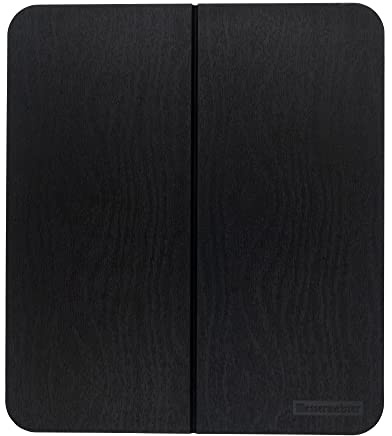 Messermeister Adventure Chef Folding Faux Wood Cutting Board, Black - Durable TPE - Resists Cold/Heat Warping, Shrinking & Swelling - Compact & Portable - 10.75 x 9.5”