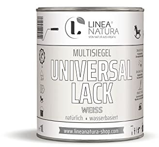 LINEA NATURA Laque universelle pour meubles - Satiné mat - 1 l - Blanc