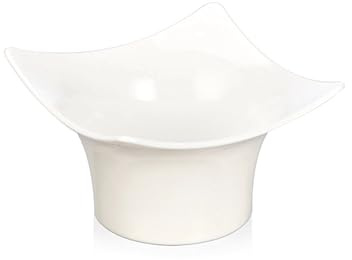 Lacor - 60752 - Servizio da Tavola Catering Degustare, Scodella Quadrata, Melamina, Adatto per Lavastoviglie, Impilabile, Senza BPA, 80 ml, Bianco, Misure: 8.5x8.5 cm