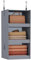 FLYBOX Schrank-Organizer und Aufbewahrung, faltbarer Hängeschrank-Organizer, 3 Ablagen, stabiler Baby-Schrank-Organizer und ideal für Wohnmobile, Wohnmobile, Grau, 74 cm H x 30,5 cm B x 30,5 cm D, 1