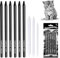 HFDONGL 6 Stück Kohlestifte zum Zeichnen Zeichenkohle Professionelle Kohlestift mit 3 Papierwischer Zeichnen Zubehör für Malen Skizzieren Entwerfen Kunst (2 Soft+2 Medium+2 Hard)