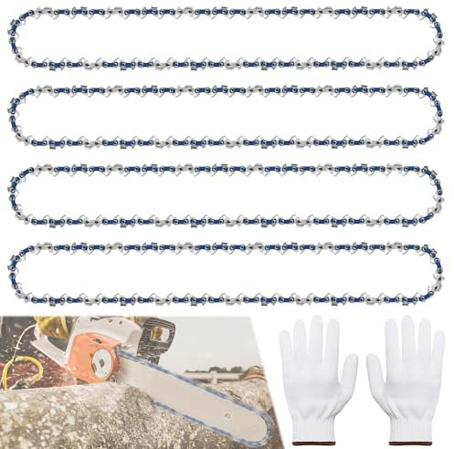 4 Piezas Cadenas De Sierra 3/8 1,3 Mm 52 Tg 35 Cm (14), Cadena De Motosierra, Cadena De Motosierra, Cadena De Motosierra 52 Eslabones Motrices, Cadena De Repuesto Cadena Profesional Adecuada