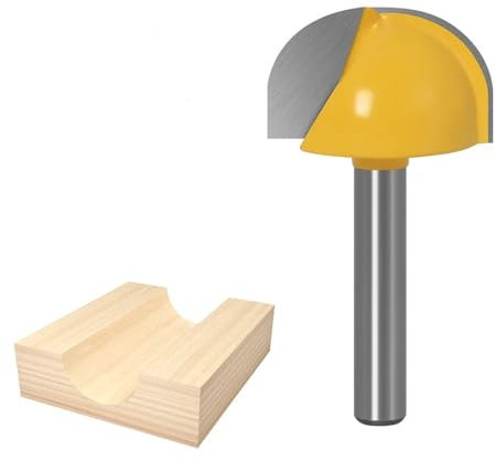 Ensemble de fraises à bout sphérique à tige ronde de 6 mm for bois, fraises à noyau en carbure CNC, outils de coupe for le travail du bois de 6 à 30 mm(6x30mm)