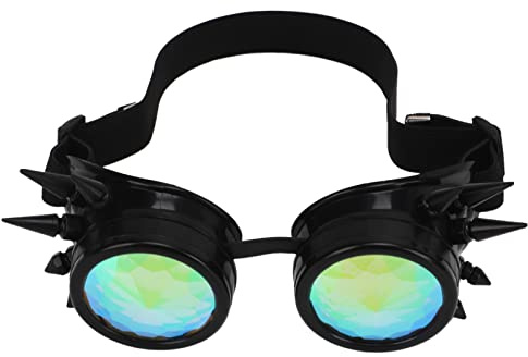 Socobeta Steampunk Kalejdoskop Goggles Retro PC ABS Halloween Party Dekoration Rekvisita