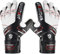 Sportout Torwarthandschuhe, Fußballhandschuhe mit Fingersave, Torwarthandschuhe Kinder,Herren mit rutschfeste 4mm Latex, Torwart Handschuhe für Kinder, Erwachsene und Jugendliche (Black, 7)