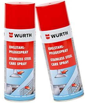 Würth Edelstahlpflegespray 2x 400ml Pflege Reiniger Edelstahl