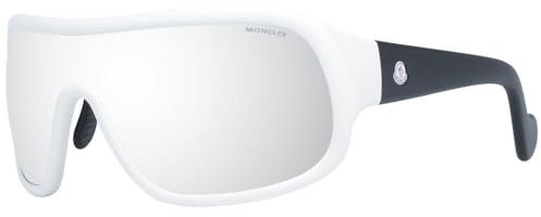 Moncler Unisex-Erwachsene ML0048 23C 00 Sonnenbrille, Weiß (Bianco/Nero), 0