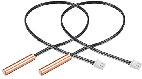 sourcing map 2Stk. 50K NTC Thermistor Sonde 15,7 Zoll Kupferempfindlicher Temperatursensor