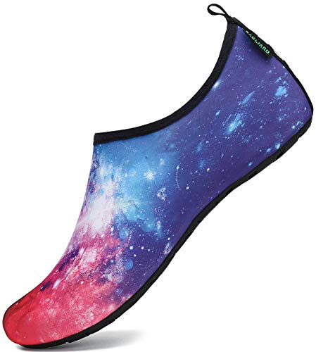 SAGUARO Chaussures Aquatiques Homme Femme Chaussures de Plage Léger Chaussons Sport Galaxie-Rouge 42/43 EU