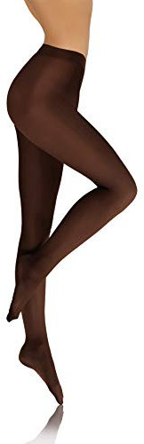 sesto senso Damen Strumpfhose Braun Bunte 40 DEN Blickdicht Microfaser 4 L Caffe