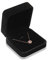 Bujingyun Samt Halskette Anhänger Armband Display Box Schmuck Geschenkboxen (Schwarz)