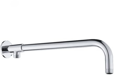 Gnimauhz 50cm Montage Mural Bras de Douche Tuyau tube ，Accessoires Tube Bras de Tête de Douche Support en acier inoxydable,pour Salle de Bains Pommeaux
