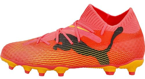 Puma Unisex Youth Future 7 Pro Fg/Ag Jr Soccer Shoes, Sunset Glow-Puma Black-Sun Stream, 1.5 UK