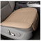 Adunsiaoto Auto Sitzkissen aus Leder, Sitzkissen Schonbezug aus atmungsaktiv PU Leder und Bambuskohle, Wasserdichter Auto Sitzkissen, für Meisten Autositze(Beige)