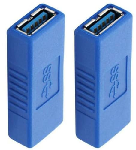 USB 3.0 Female to Type A Female Coupler for Connecting Two USB Male Ends Devices - USB to USB adapters - Extension USB Connector Female to Female Output Jointer