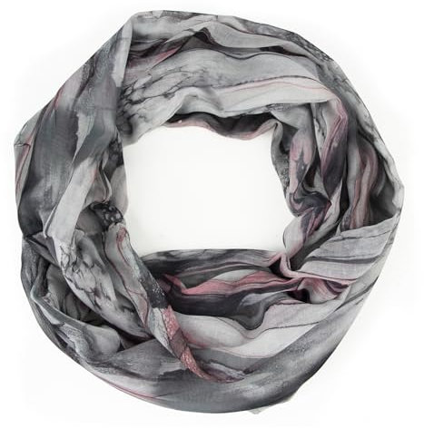 Gloop Loop Schlauchschal für Damen Schal Tuch seidig-luftig leicht mit buntem Muster Print