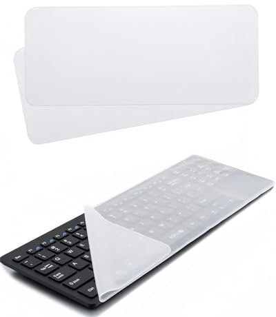 ZAMXHUG tastaturabdeckung - 3 pcs DüNn Tastaturschutz Universal Tastatur Schutzfolie Tastatur SchutzhüLle Silikon Tastaturabdeckung,Staubdichter Tastaturschutzfilm FüR Desktop-Computertastaturen