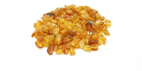 rå baltisk bärnsten med 1,1 mm hål. Bärnstensstorlekar från 4 till 15 mm. Certifierad bärnsten. Perfekt för smyckestillverkning