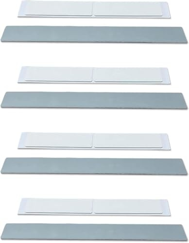 LIGHTULIFE Under Cabinet Lights - Magnetic Sticky 4PCS Replacement Strips with Adhesive Backing, Gray