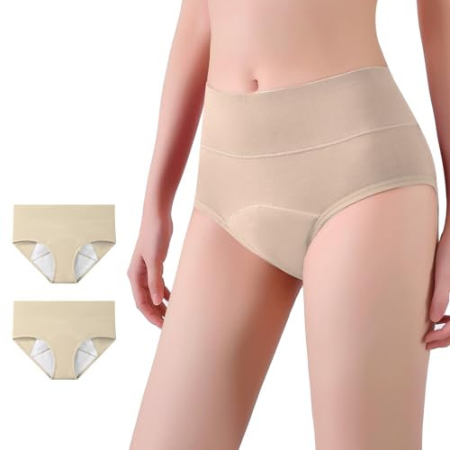 HMYD Pantalones de incontinencia lavables para mujer, flujo pesado, absorbencia, reutilizable, a prueba de fugas, para orina, control de vejiga, ropa interior protectora para incontinencia, cintura