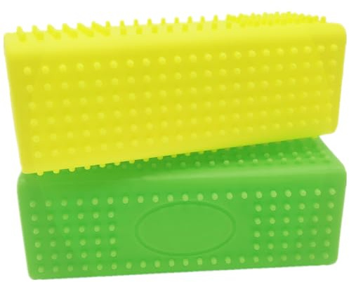 Syzplnwy Brosse d'épilation d'animaux – Brosse en caoutchouc de silicone pour poils de chien et chat sur tapis, meubles, intérieurs de voiture et tissus | Outil portable réutilisable pour enlever les