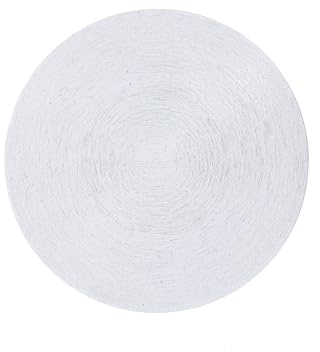 SHALOM - Piattino Porta Candela O Porta Lumino in Alluminio Argentato. Diametro 12 Cm