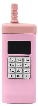 Aumotop Juguete Masticable de Silicona Seguro para la Dentición de Bebés Que Promueve una Estructura Bucal Saludable, Taza Entrenamiento con Pajita para Niños Pequeños Rojo/Azul/Rosa (Rosa)