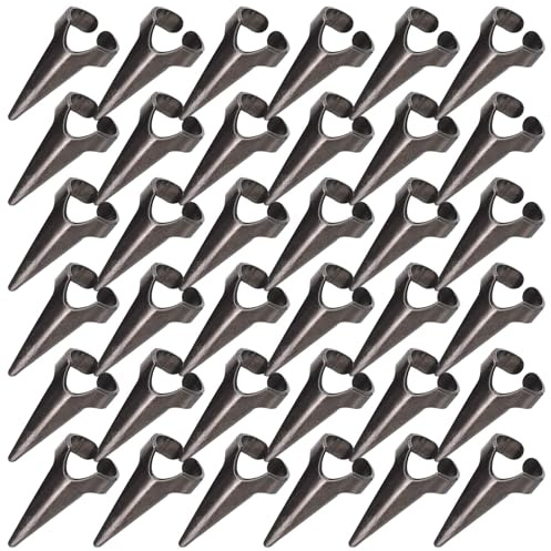 Gatuida Vintage Metall Krallenringe für Ganze Finger Schwarze Cosplay Fingerringe im Nagel Rock Stil 30 Stück für Gothic Kostümpartys und Themenveranstaltungen
