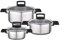 GSW 924207 Easy FIT Topf-Set 3-teilig, Edelstahl, Silber, 24 cm, 6-Einheiten, 38 x 25,5 x 13,5 cm