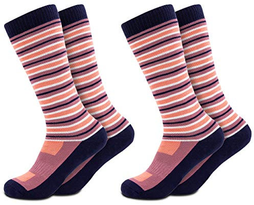 Occulto Kinder Skisocken 2er Pack (Modell: Mondi) Lila 31-34