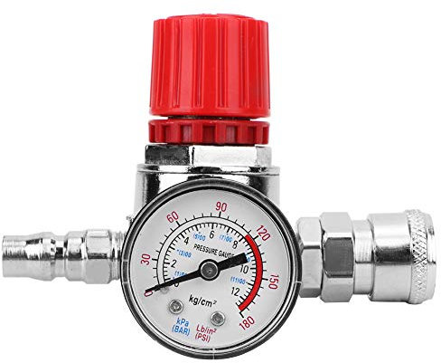 Interruptor regulador de presión del compresor de aire Manómetro de la válvula de control con conector macho/hembra
