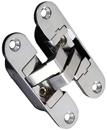 Osynligt dörrgångjärn Korsfällbart gångjärn Zinklegering Dold gångjärn vänster öppet 9,5x2,3cm Möbelbeslag