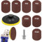 Kit Dischi Carta Abrasiva: Dischi Abrasivi 125 mm Velcro con M14, 70 pezzi Carta Abrasivi per Levigatrice Accessori Trapano, Graniglie 10 x 40/60/80/120/180/240/320 per Levigatura Lucidatura